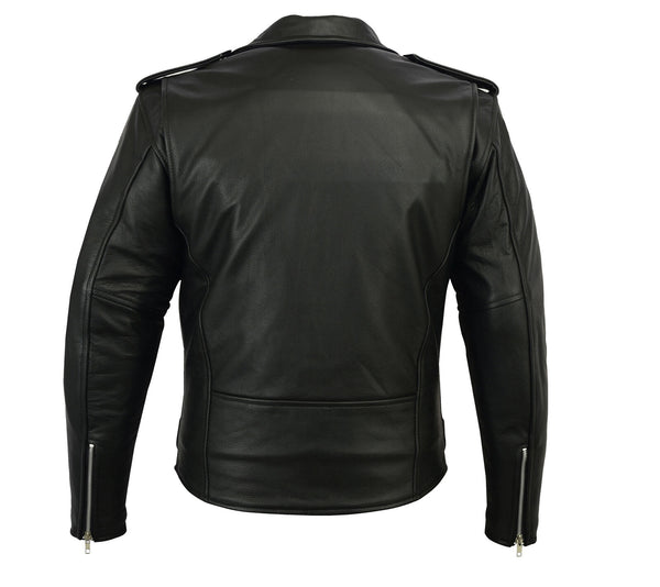 Brand New Leather Motorbike Jacket Marlon Biker Motorcycle With Genuine CE Armour - Fashions Garb