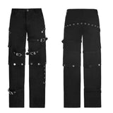 MenS Gothic Bondage Pant Rock Hard Loose Punk Pants