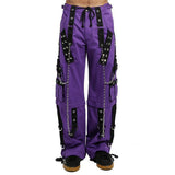 Gothic Mens Pant Alternative Punk Rock Transformer Trouser Purple