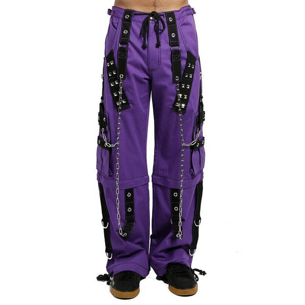 Gothic Mens Pant Alternative Punk Rock Transformer Trouser Purple