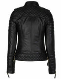 Motorbike Ladies High Quality Leather Jacket Biker Motorcycle Slim fit Design - Fashions Garb