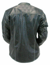 Men's Black Leather Casual Wear Shirt
