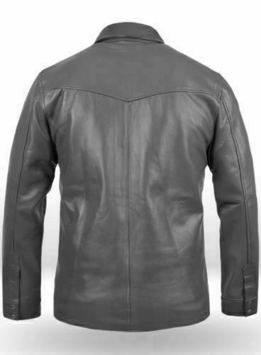  Leather Full Sleeves Shirt