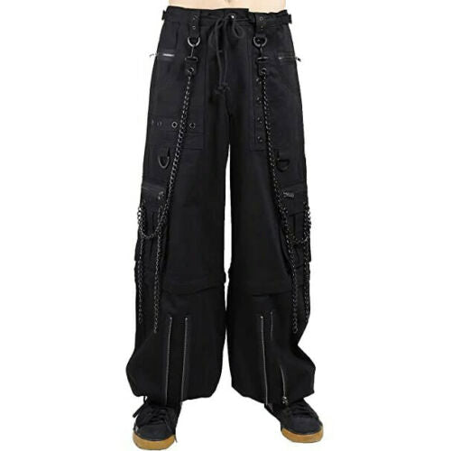 Mens Gothic Bondage Rocker Pant Alternative Punk Rock Emo Trouser & Shorts