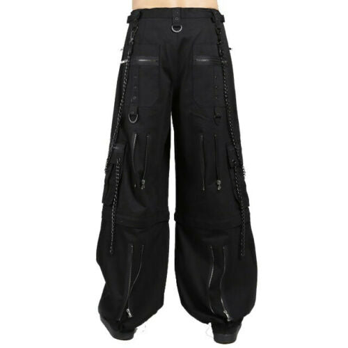 Mens Gothic Bondage Rocker Pant Alternative Punk Rock Emo Trouser & Shorts