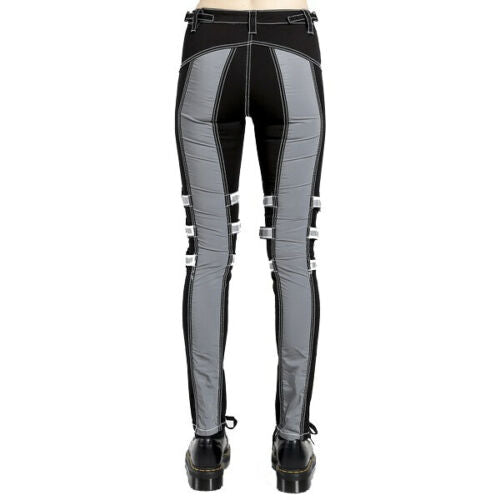 Gothic Bondage Reflective Men Pant Alternative Punk Rock Emo Trouser