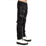 Men's Gothic Bondage Black Tripp Pant Rock Hard Trouser