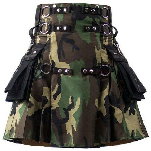 Scottish Men Tactical army kilts Camouflage Combat Ripsto Custom Utility Kilt