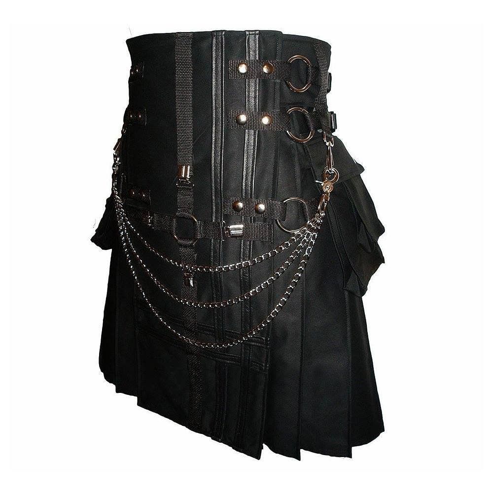  Gothic Fashion Kilt Active Men