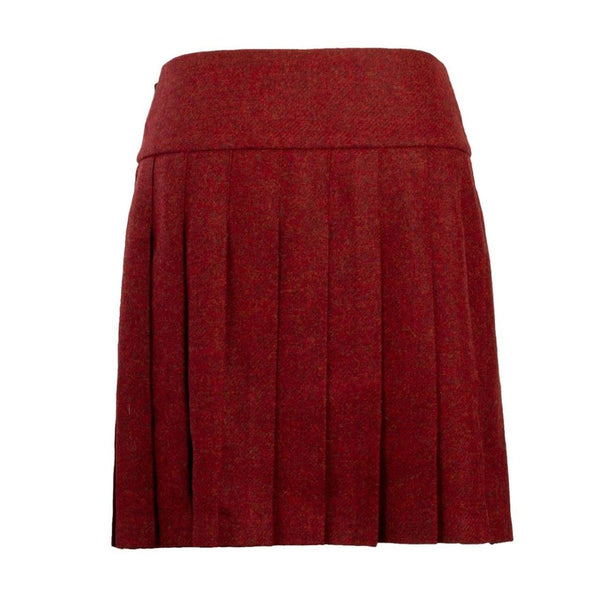 Brand New Wool Ladies Knee Length Pleated traditional Kilt Skirt